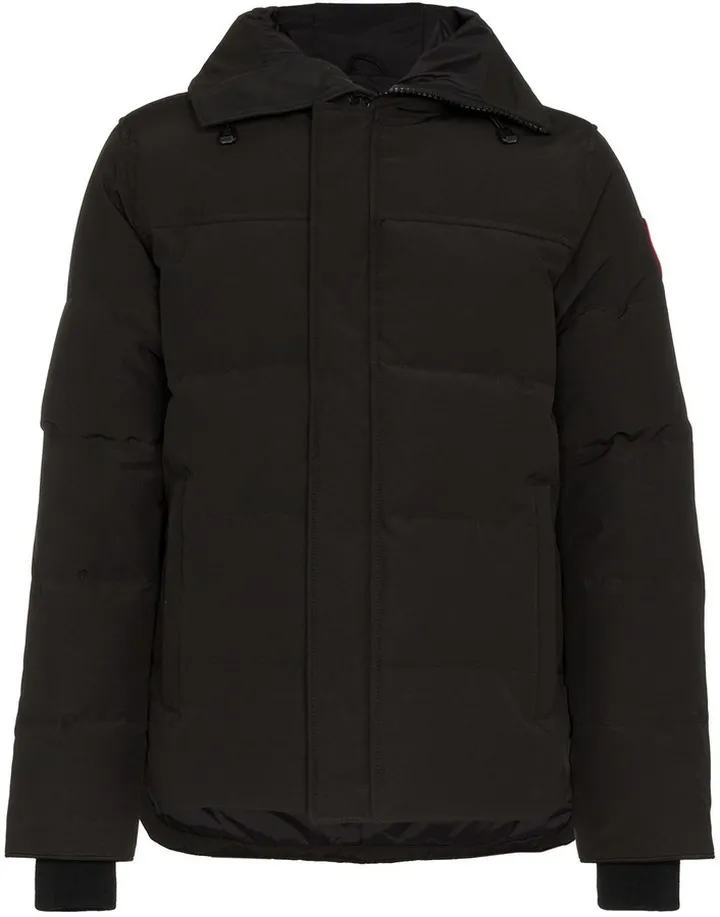 Macmillan quilted shell hooded down parka