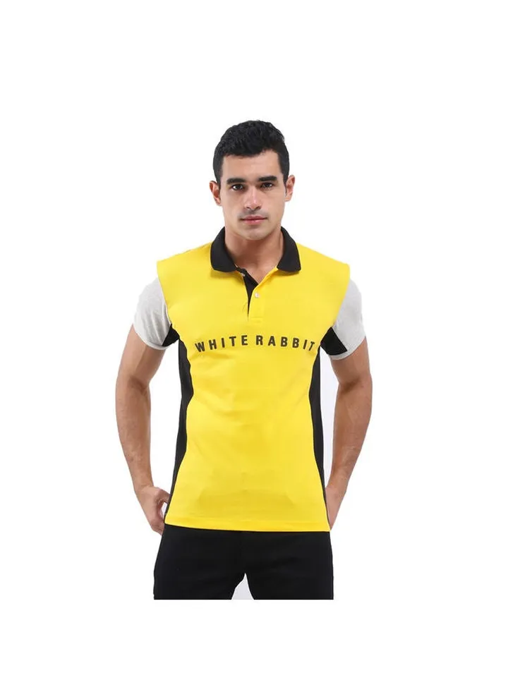 Tri-Tone Pique Cotton Polo Shirt