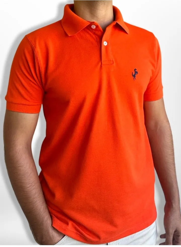 Horse Polo Classic Polo Shirt, Orange