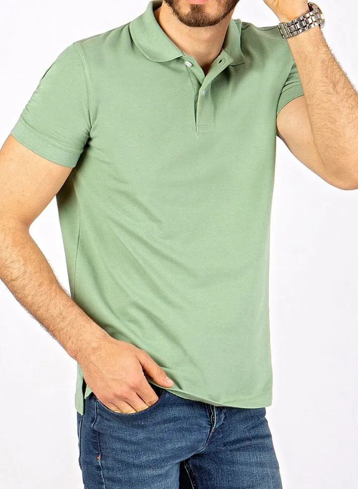 Men's Polo T-shirt -Mint Green