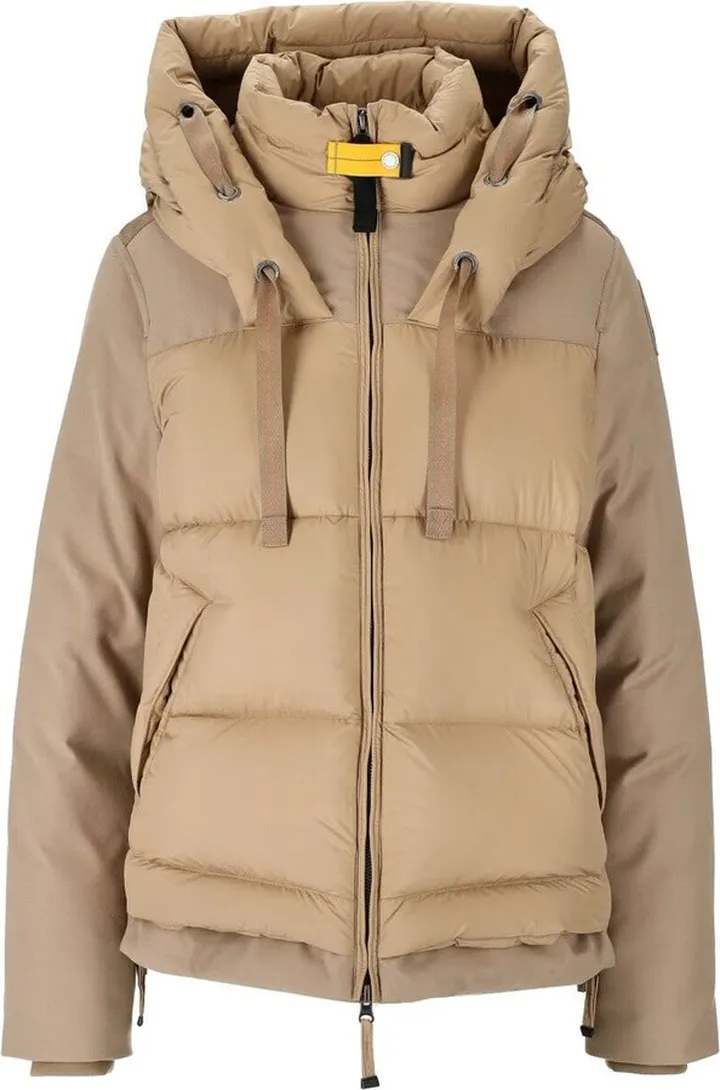 Parajumpers Peppi Beige Hooded Down Jacket