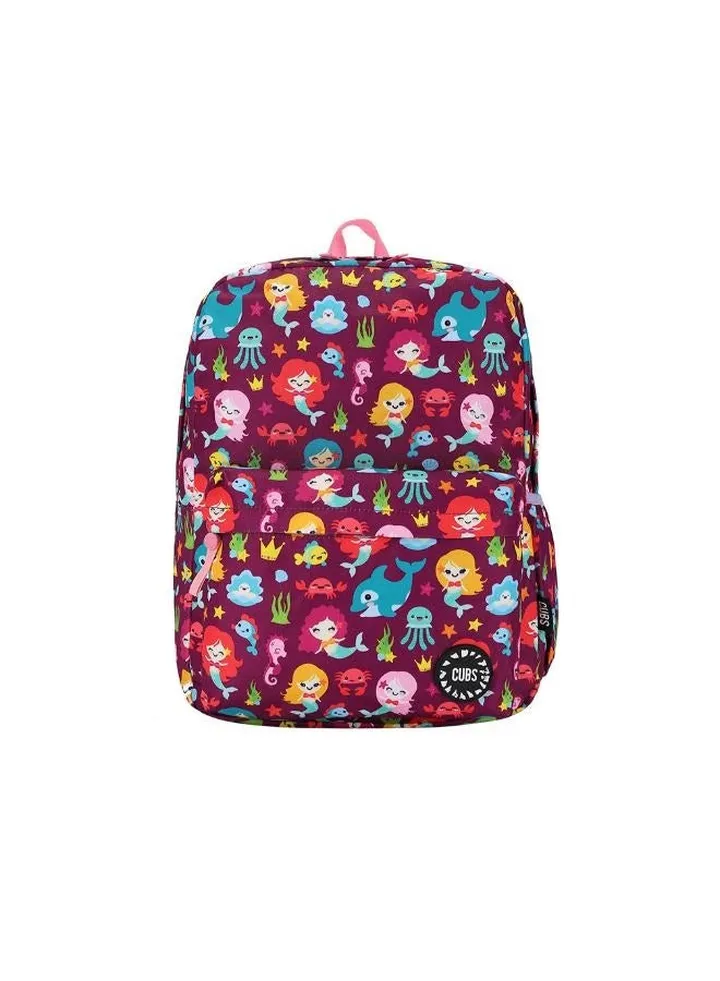 Junior Student Backpack Baby Mermaid Purple
