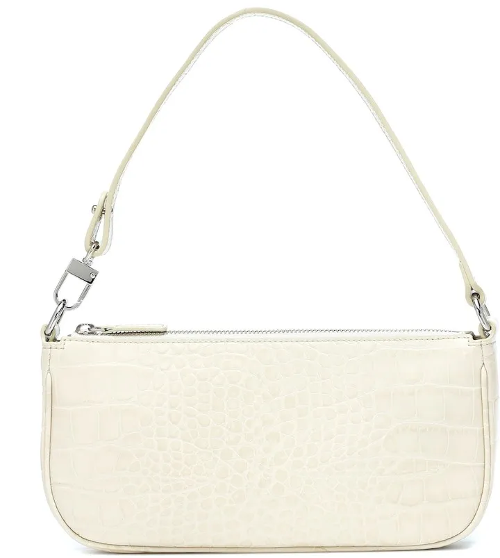Rachel croc-effect leather shoulder bag