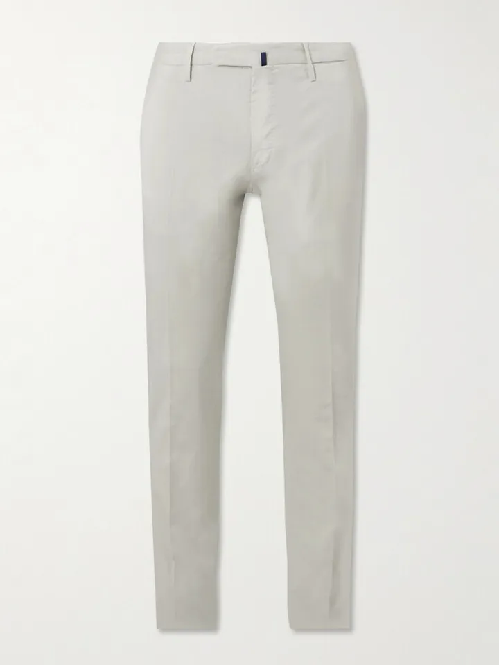 Venezia 1951 Slim-Fit Stretch-Cotton Trousers