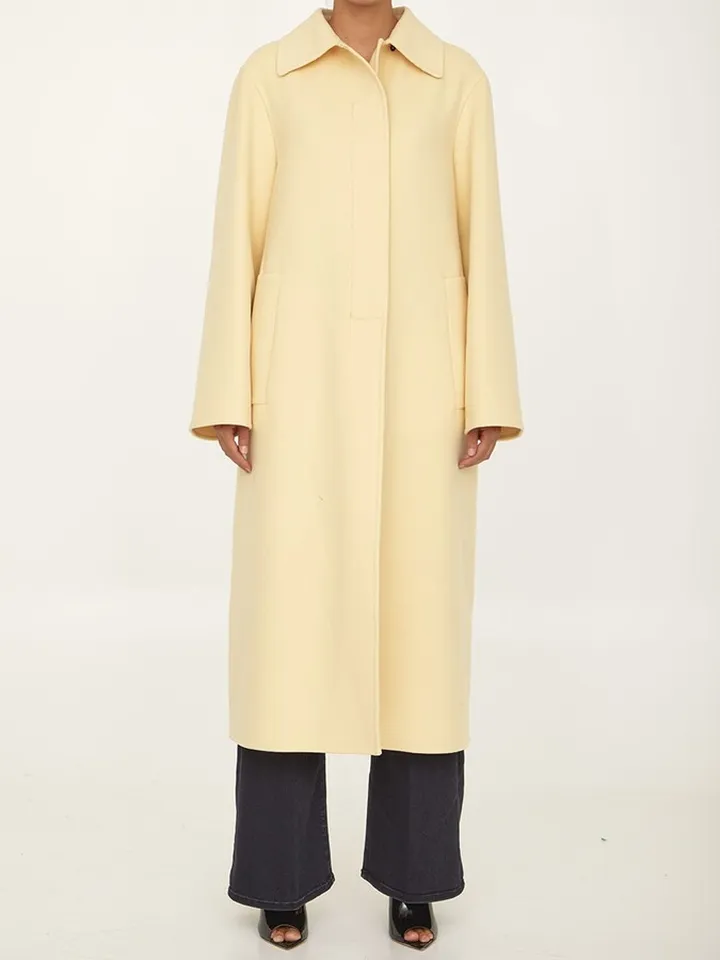 Yellow Wool Coat