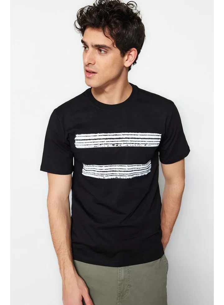Man T-Shirt Black