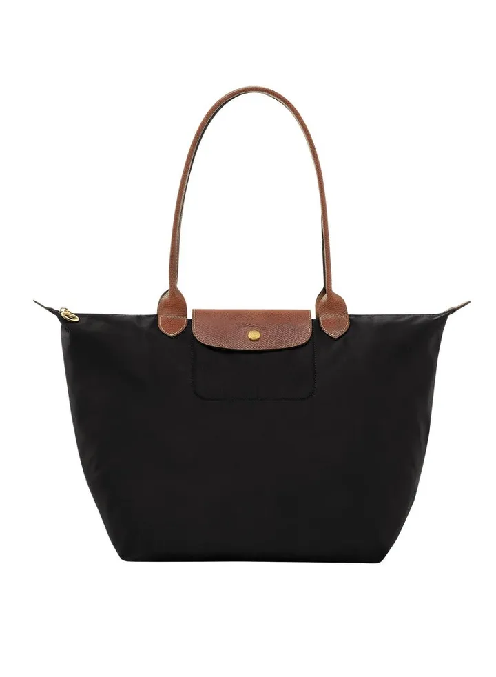 Longchamp women's large tote bag, handbag, shoulder bag black classic style