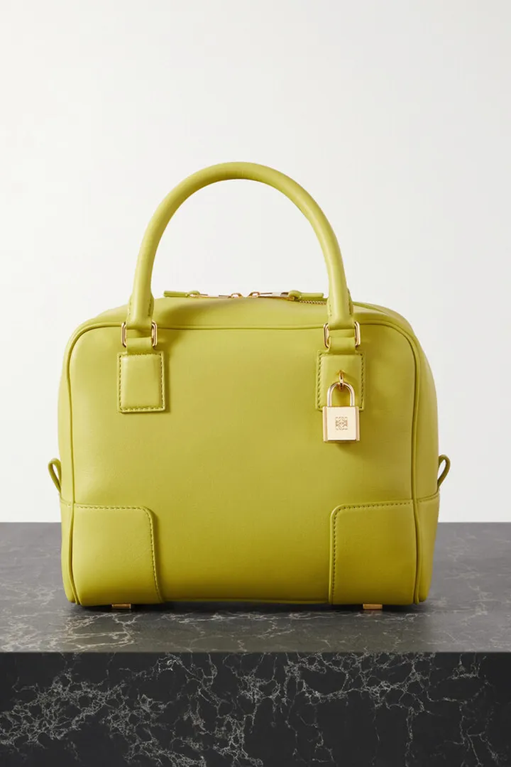Loewe - Amazona 19 Small Leather Tote - Green