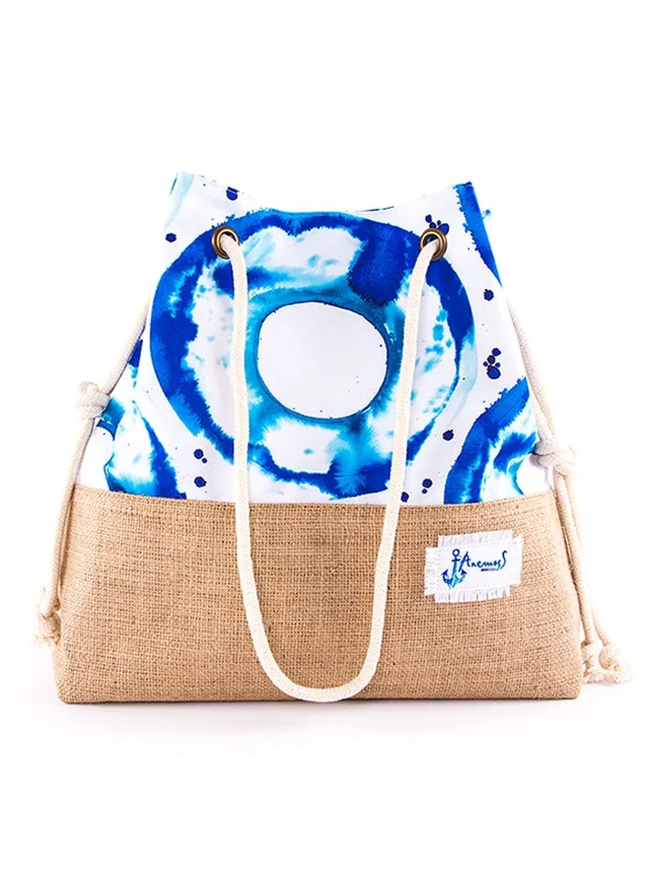 Anemoss Tide Bucket Bag White/Blue
