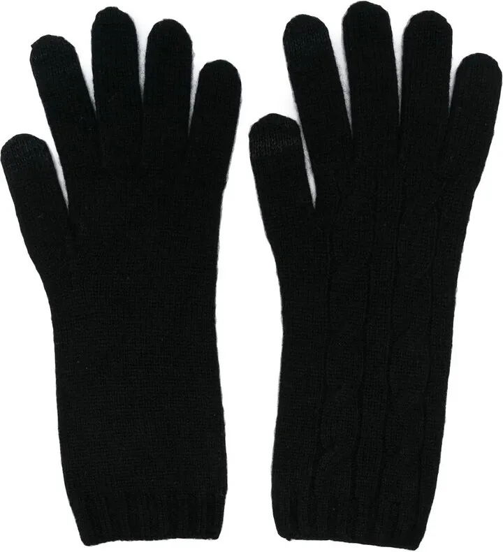 Cable-Knit Cashmere Gloves