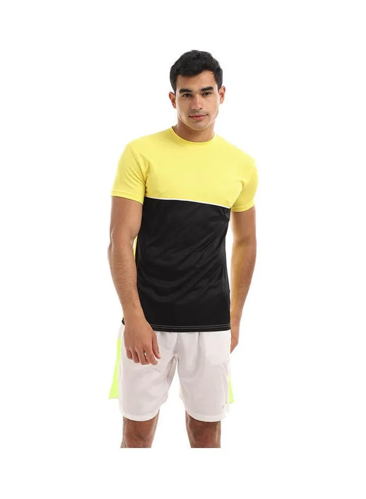 Casual Short Sleeve T-Shirt Yellow