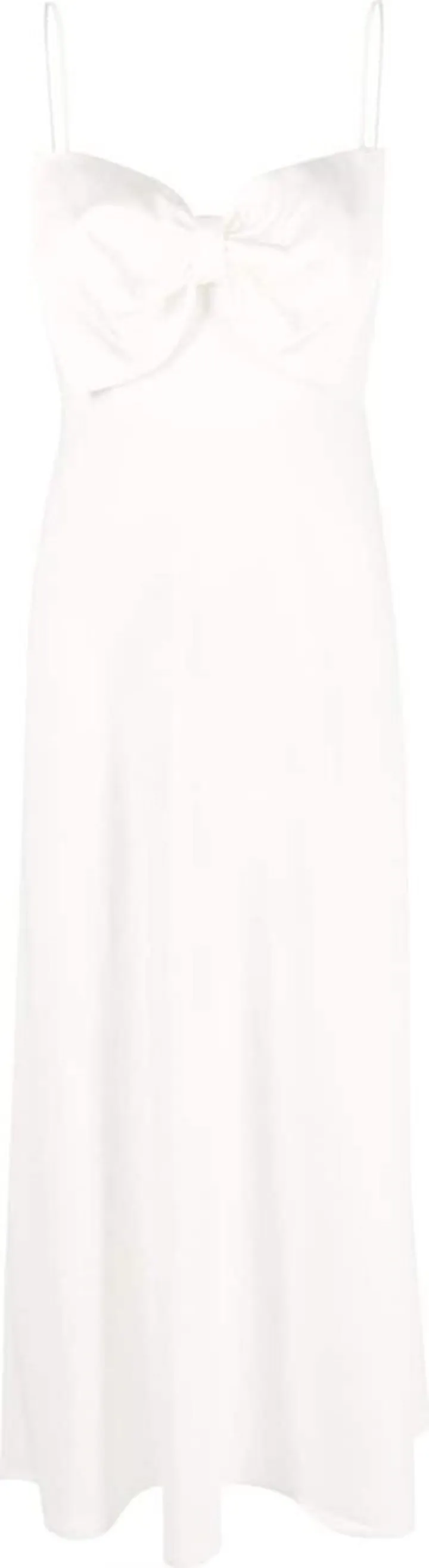 Leanna bow-embellished midi dress
