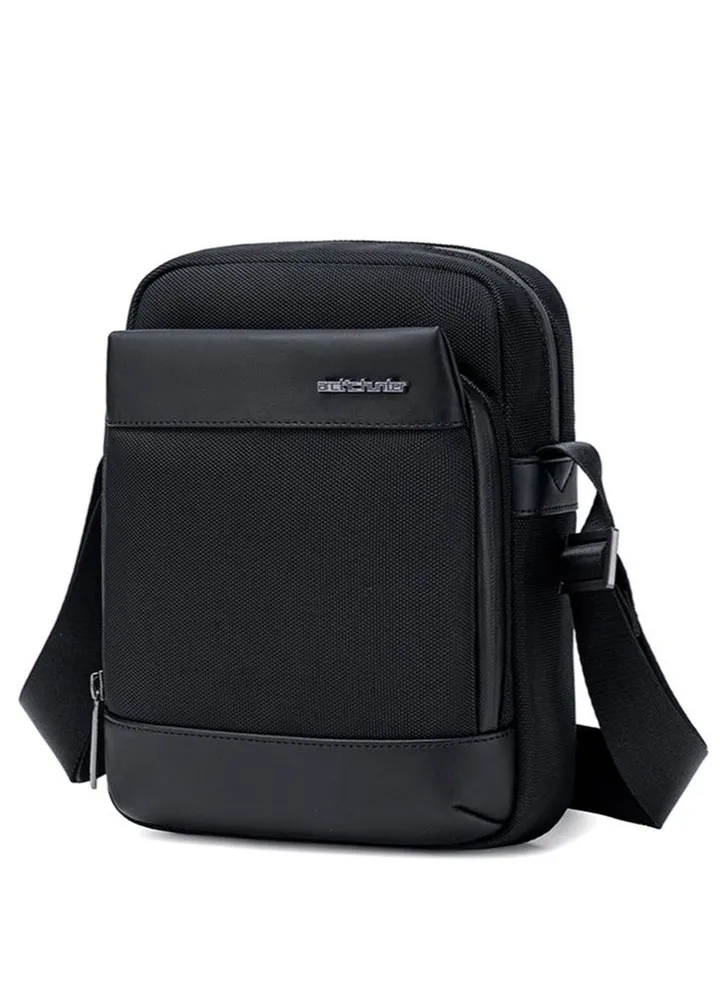 Crossbody Sling Bag, Work Office Messenger Bag for Men, Black