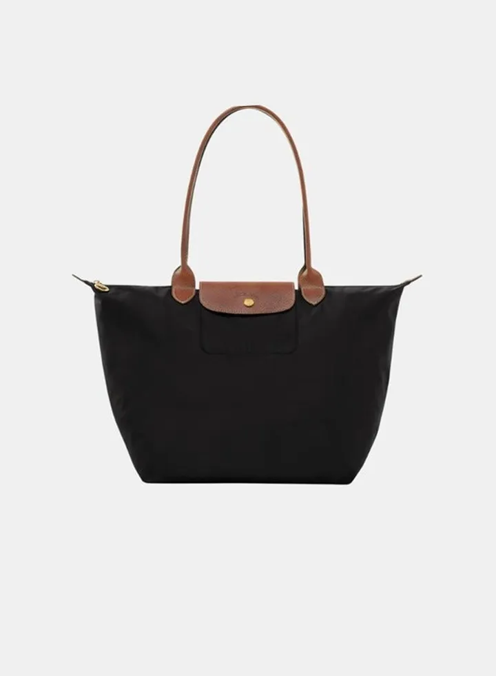 Longchamp Women's Classic Fashion Versatile Large Handbag, Shopping Bag, Shoulder Bag, Handbag Black