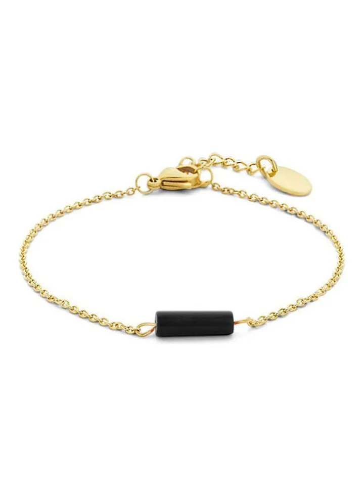 Steel Bracelet Withagate Stone