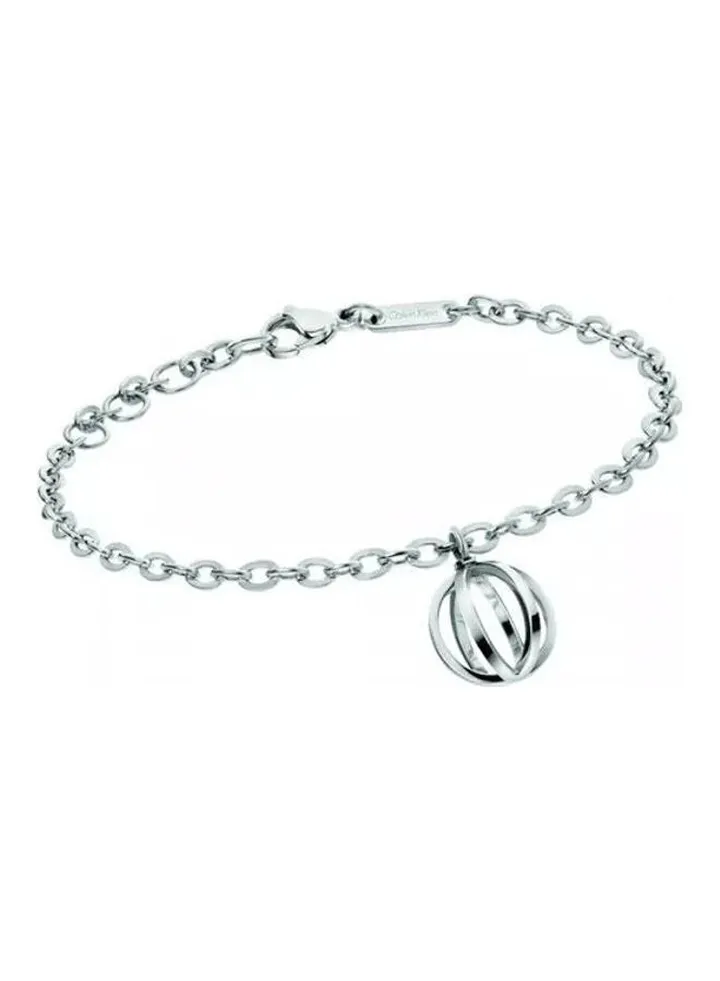 One Size Stainless Steel Charm Bracelet