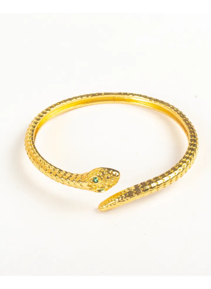 Chinese Gold Free Size Bracelet Snake Shape
