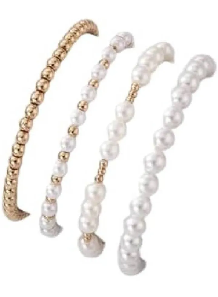 A set of 4 modern bracelets