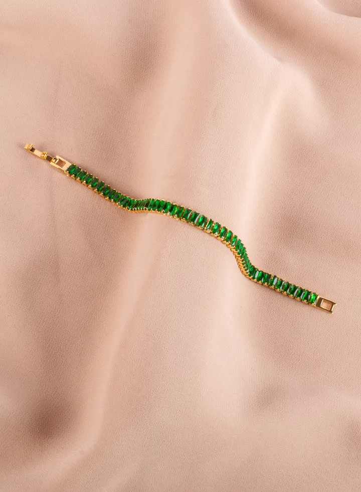 Green Zirconic Tennis Bracelet