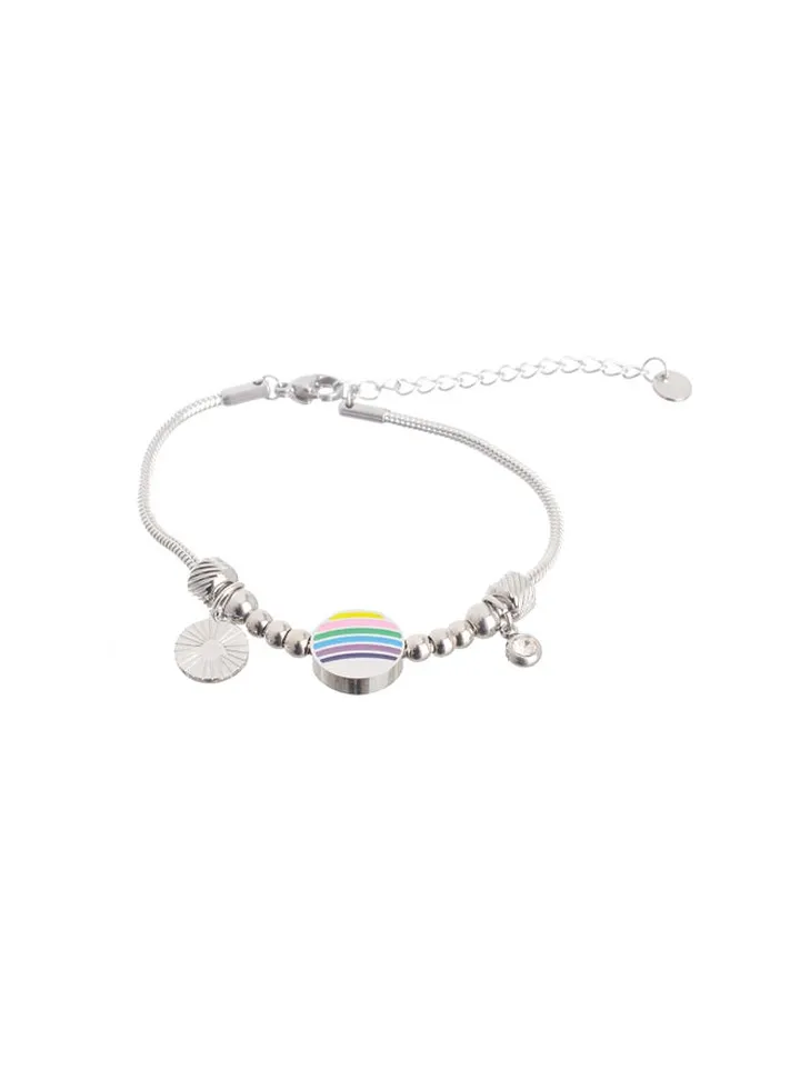 Round Shape Silver Bracelet