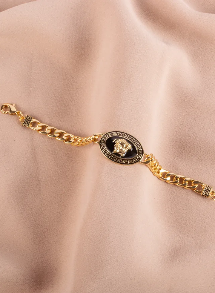 Chinese Gold Bracelet Medousa