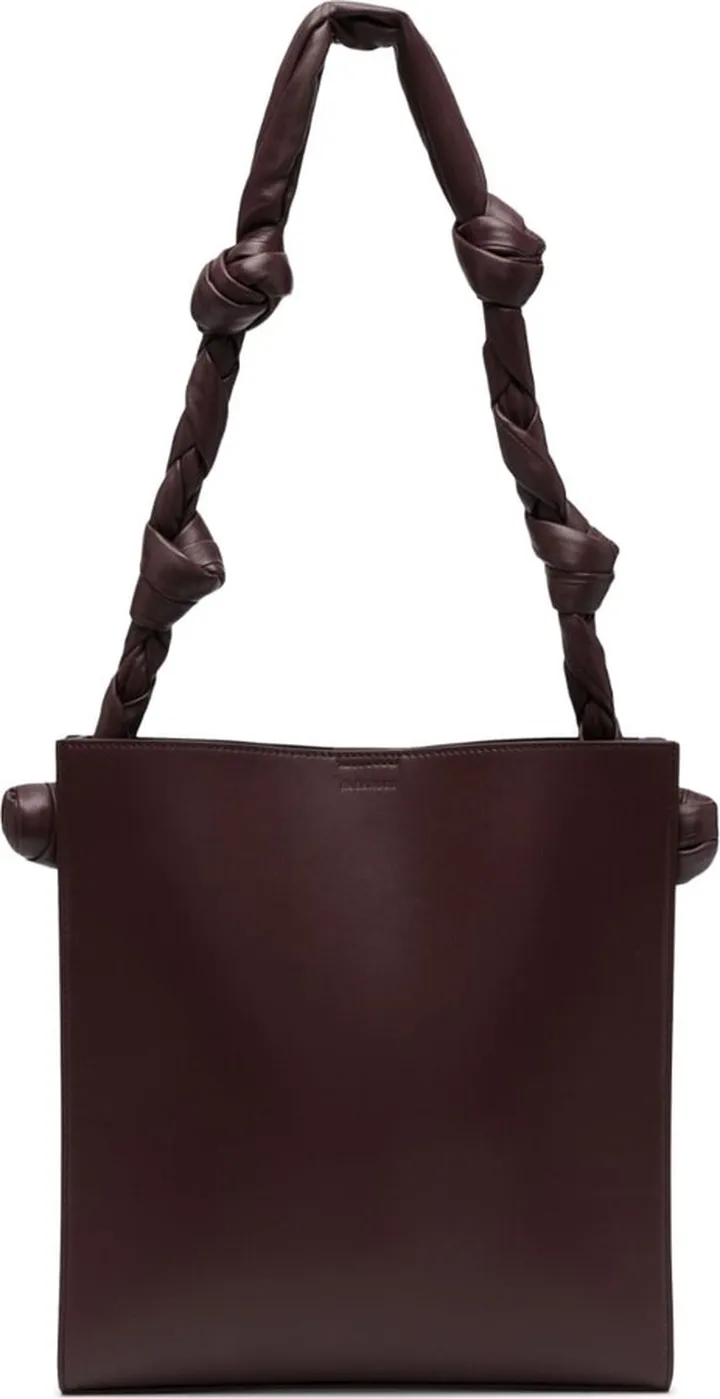 Knotted Leather Tote Bag