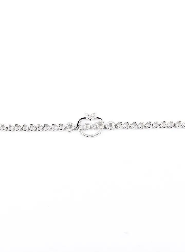 Chinese Gold Bracelet Zirconic Apple with Zirconic Love word