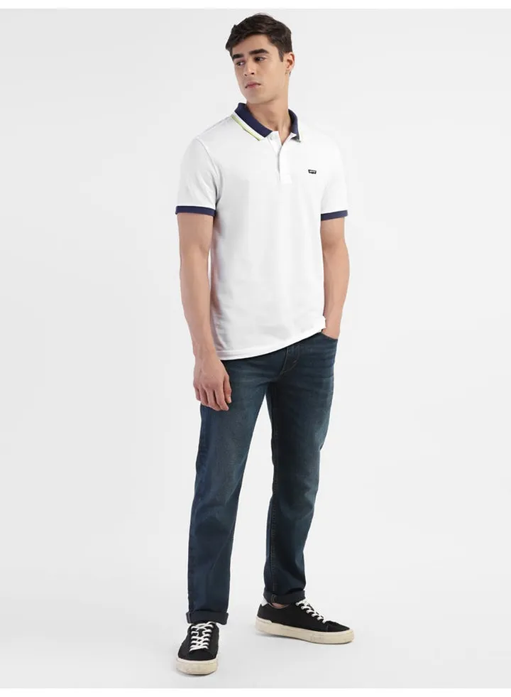Men's Solid Polo Collar T-shirt