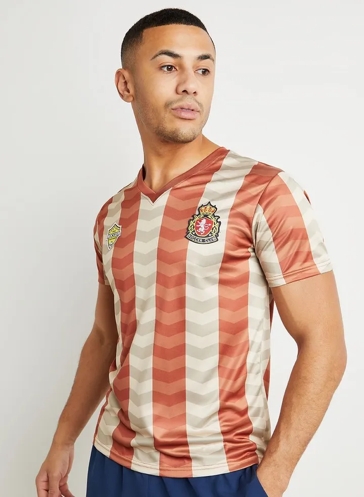 Omar 10 Stripe Print Football T-shirt