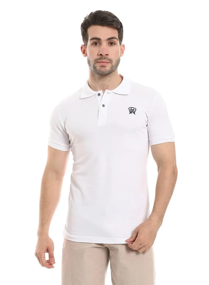 Pique Comfy White Polo Shirt