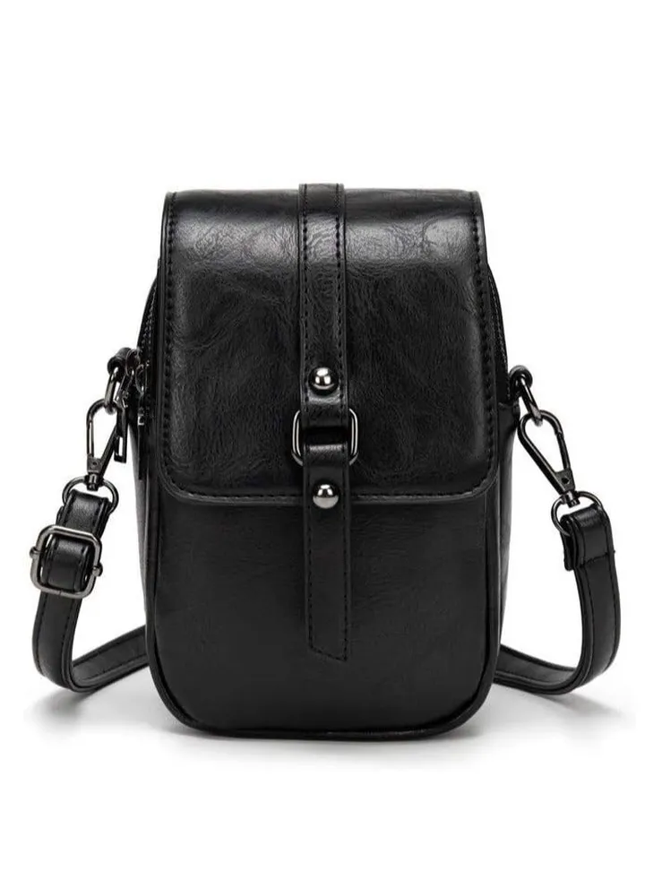Women Vintage Crossbody Phone Bag, Small Messenger Shoulder Bag Cash Handbag Wallet Purse