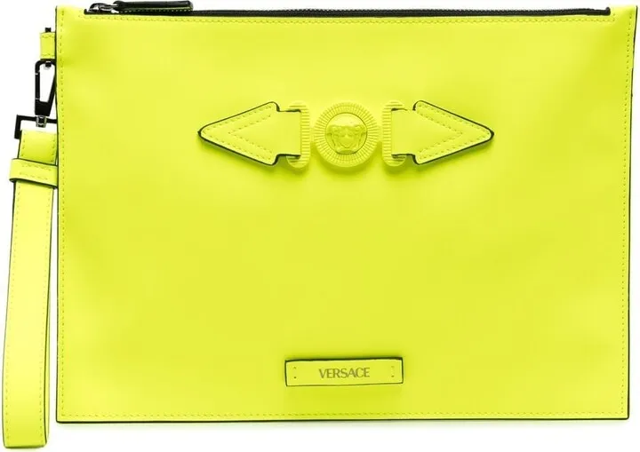 Medusa-motif clutch bag