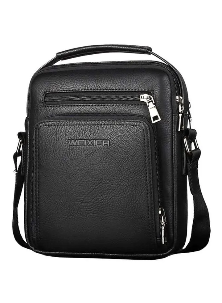PU Leather Shoulder Bag Black