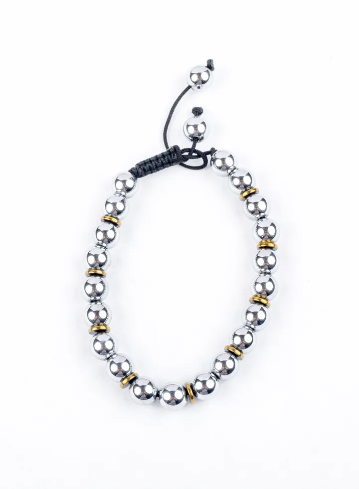 Stainless Steel 316 Beads Bracelets - Silver
