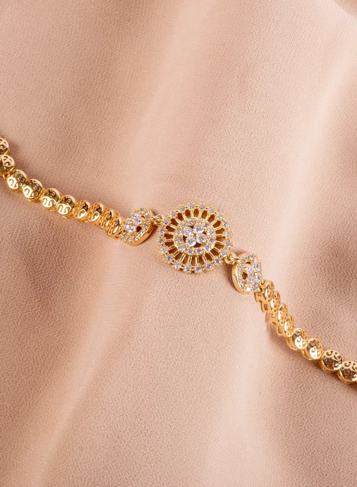 Chinese Gold Zirconic Bracelet