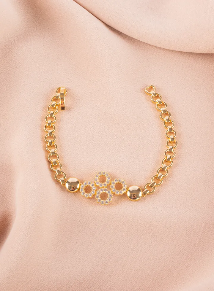 Chinese Gold Zirconic Bracelet