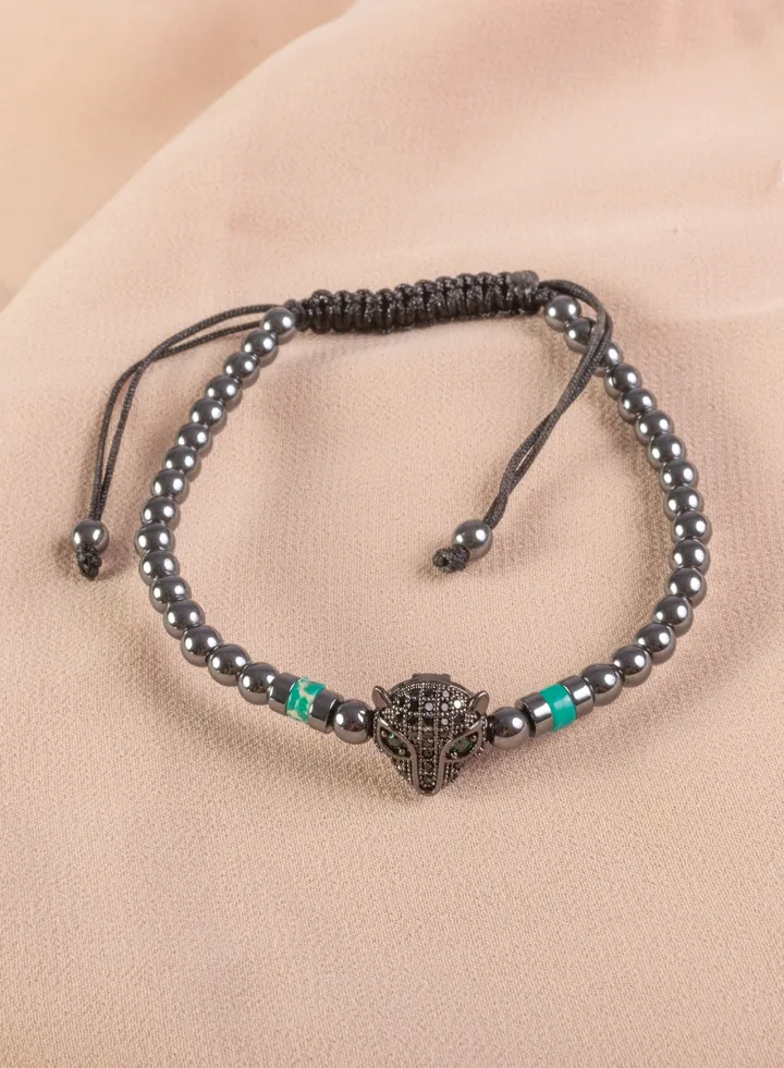 Oxidant Onex Paracord Bracelet with Zirconic Panther Head