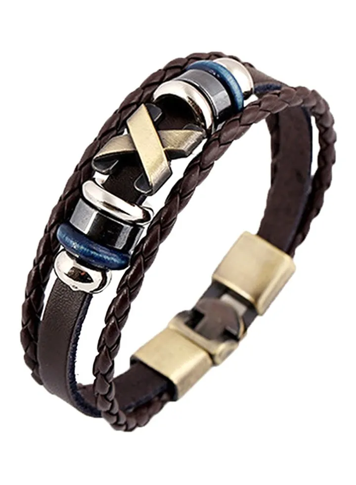Vintage Cuff Leather Bracelet