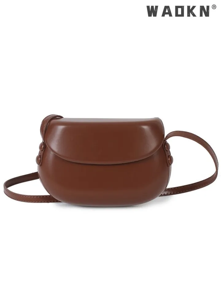 Retro All-Match Saddle Bag Shoulder Bag for Women Saddle Shoulder Bags For Women Small Women Underarm Bag Leather Women Crossbody Bags Handbags And Purses