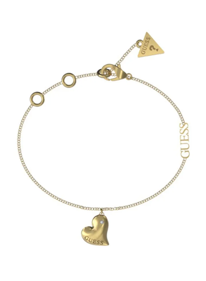 Fluid Heart Charm Bracelet