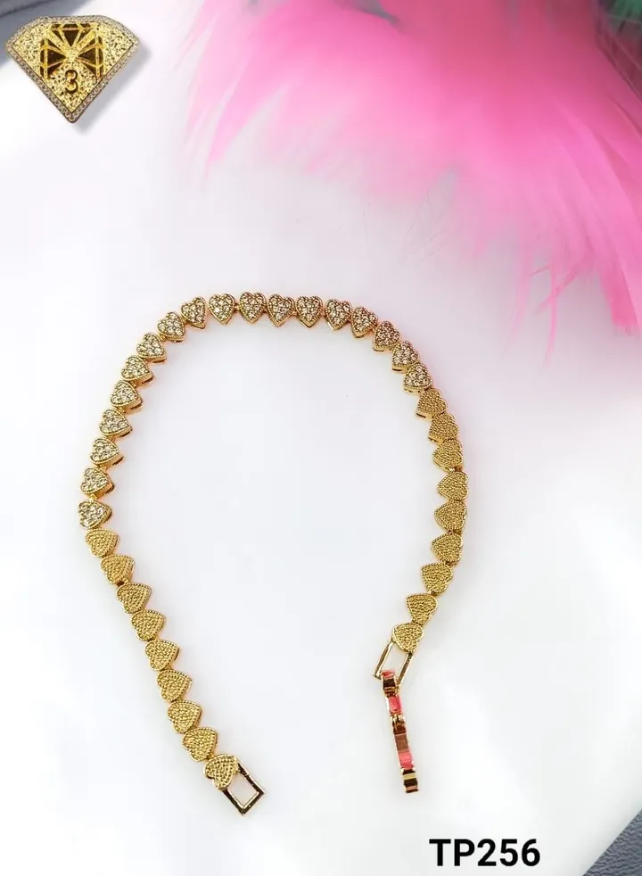 3Diamonds Bracelet For Women Gold Plated