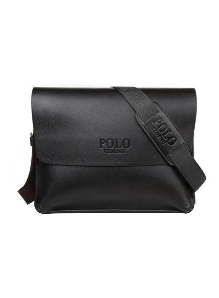Durable Classic Messenger Bag Black