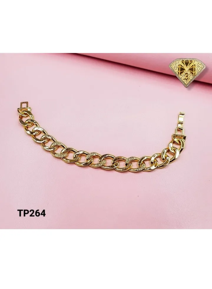 3Diamonds Bracelet For Women Gold Plated