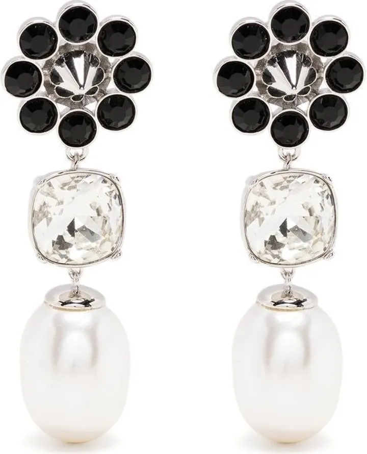 Terry faux pearl-embellished earrings