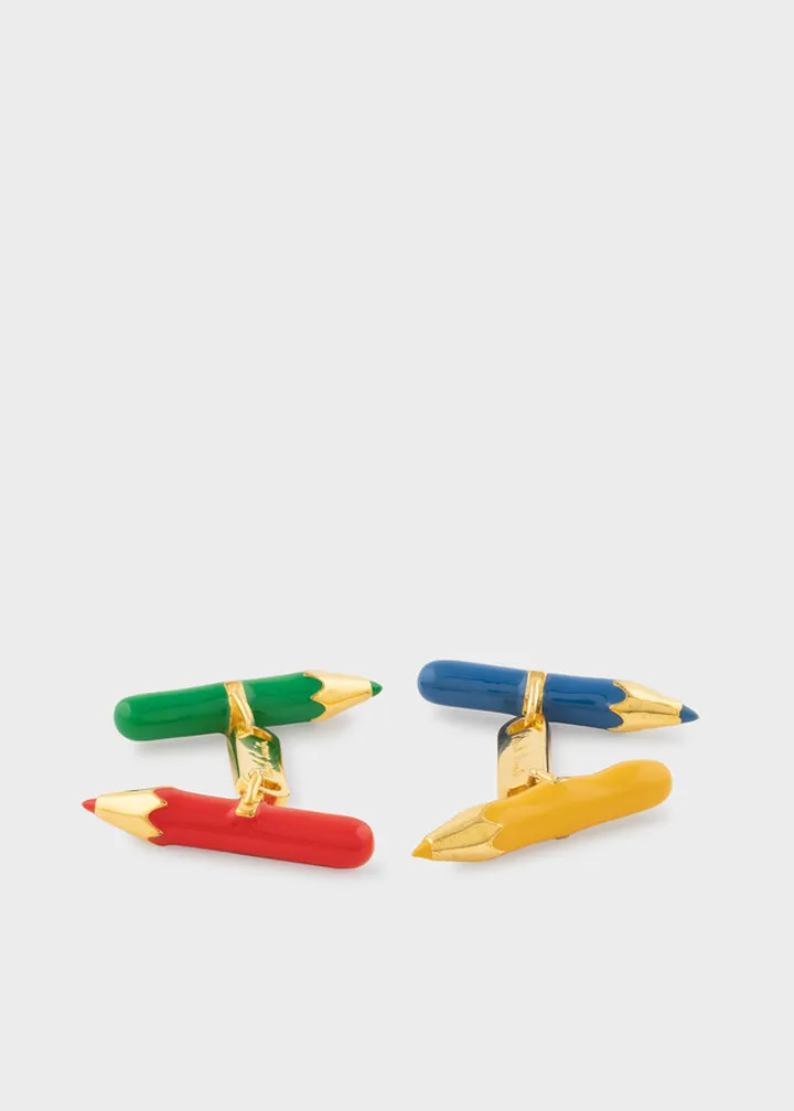 Double Pencil Linked Cufflinks