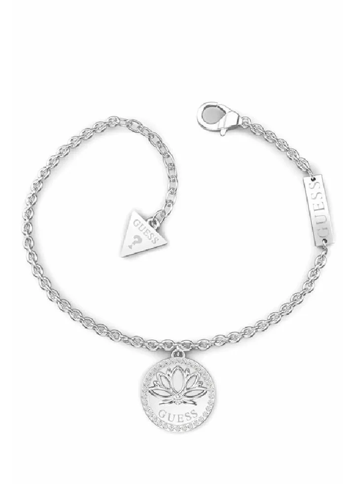 Lotus Coin Charm Bracelet