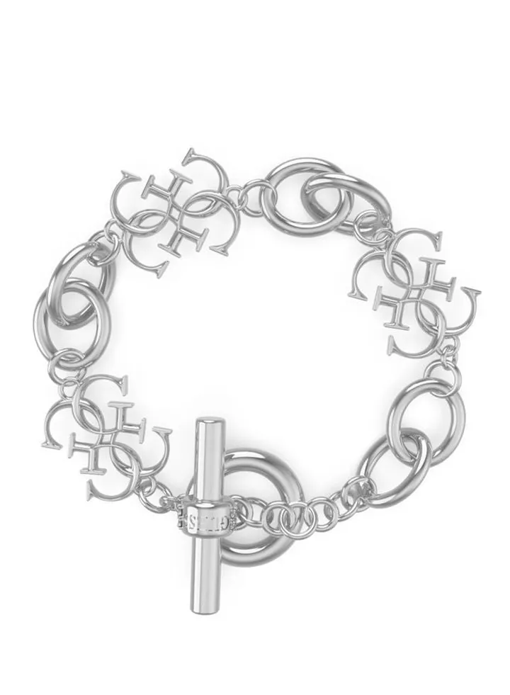 4G Logo Silver Bracelet