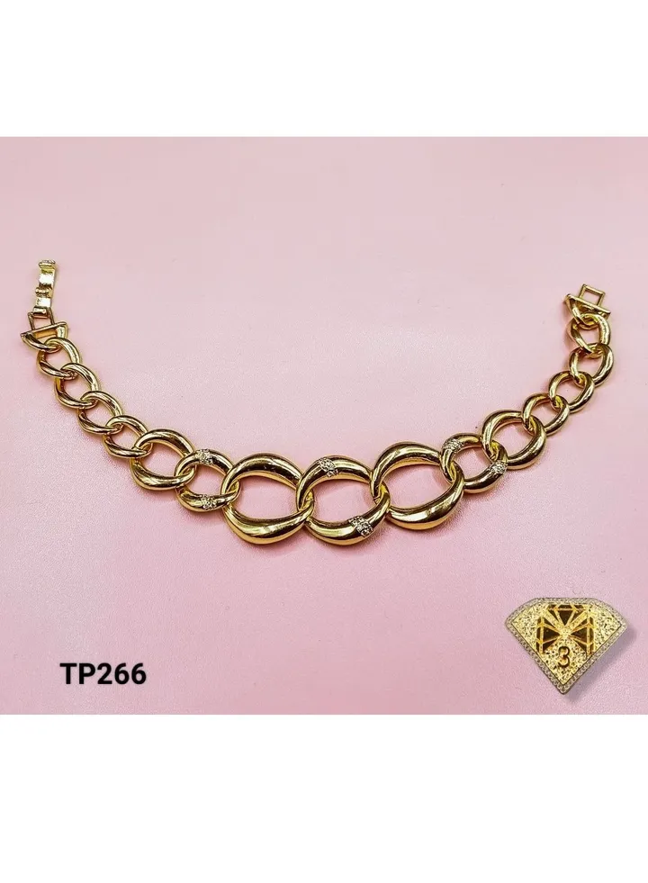 3Diamonds Bracelet For Women Gold Plated