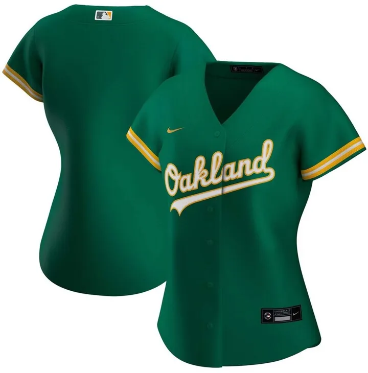 Women's Kelly Green Oakland Athletics Alternate Replica Team Jersey
