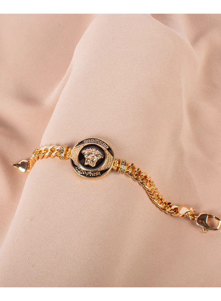 Chinese Gold Bracelet Medousa Head